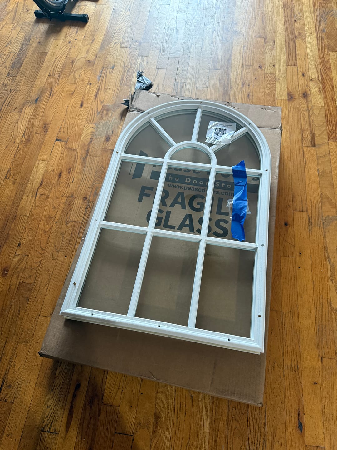 Customer photo review of Clear 11 Lite Glass and Frame Kit (Half Lite Round Top)