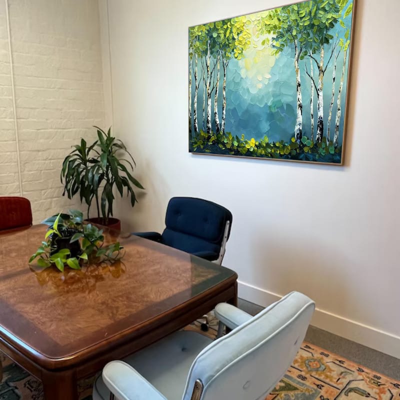 Customer photo review of Tree Textured Painting Canvas #TP006