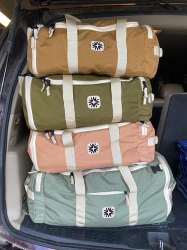 Customer photo review of Valley Duffel Bag Sage