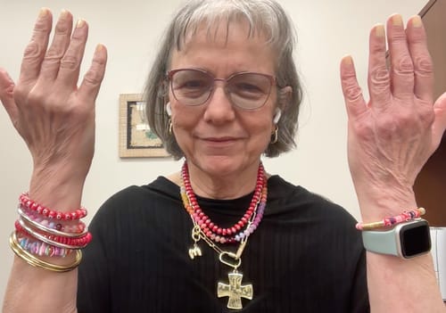 Customer photo review of Heat Necklace Stack