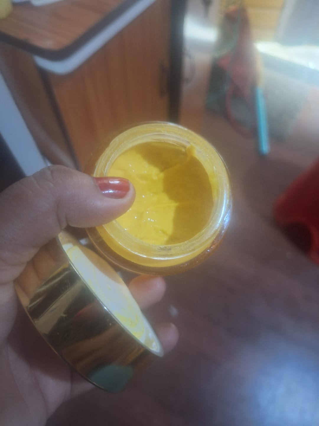 Customer photo review of Turmeric Night Repair Cream