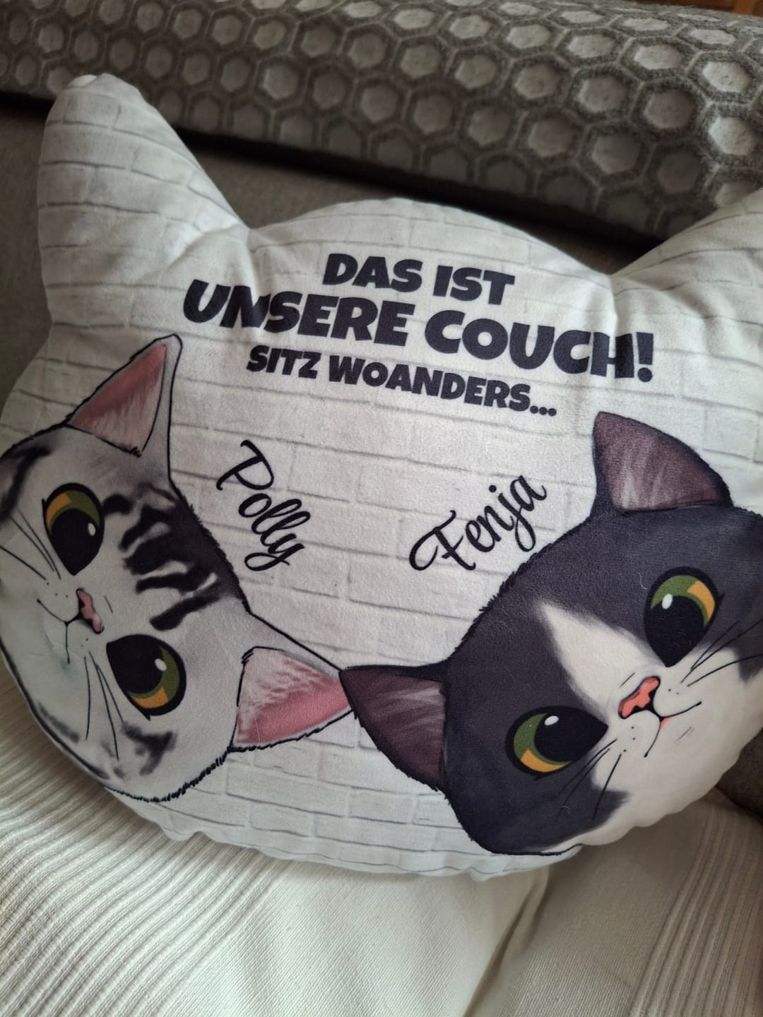 Customer photo review of Unsere Couch - Individuelles Formkissen