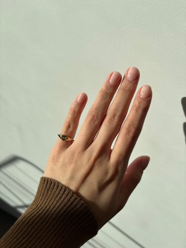 Customer photo review of Pinky Heart Signet Ring