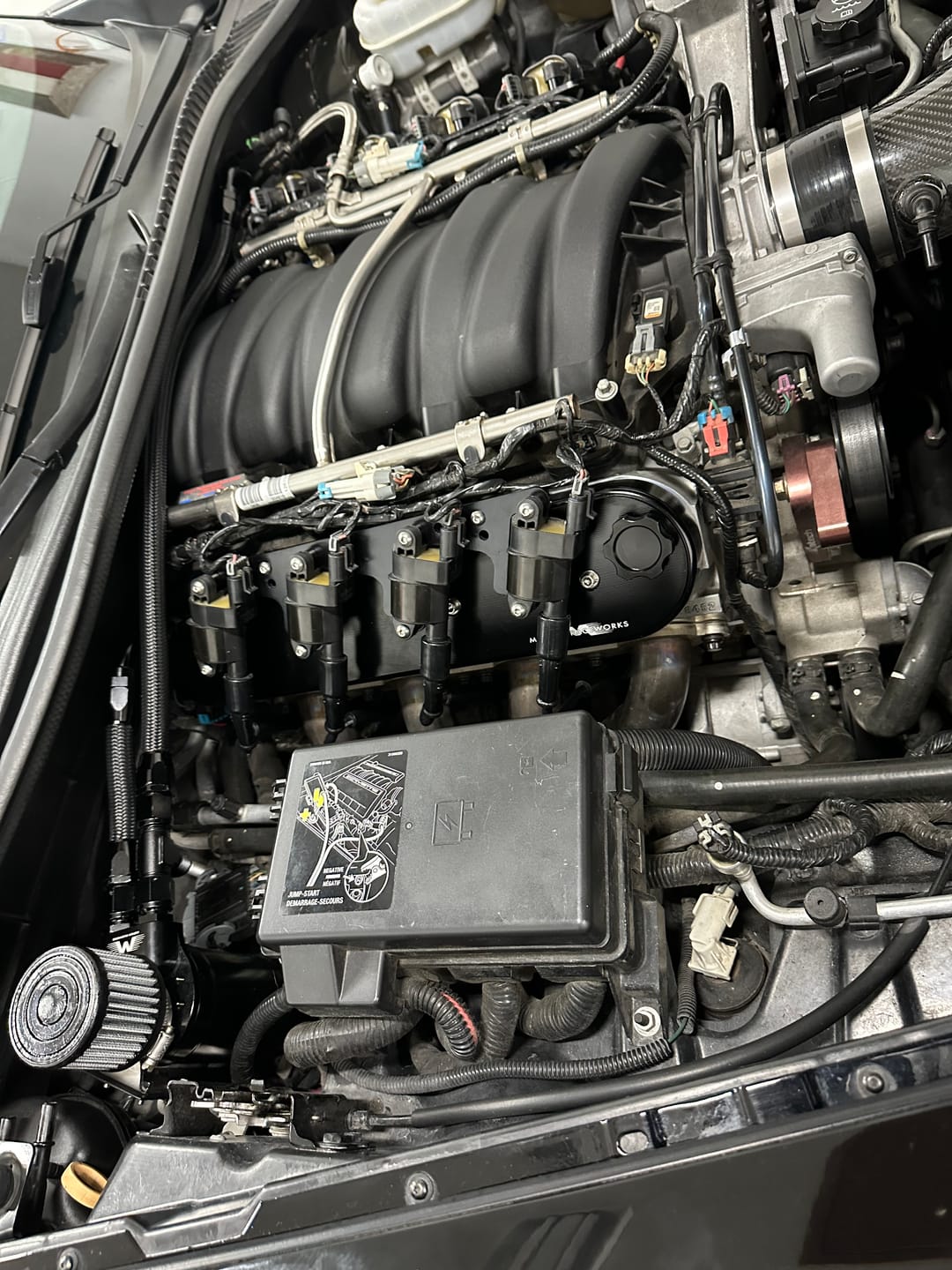 Customer photo review of Top Loader Billet Internally Baffled Oil Catch Can (Dual 10AN Port)