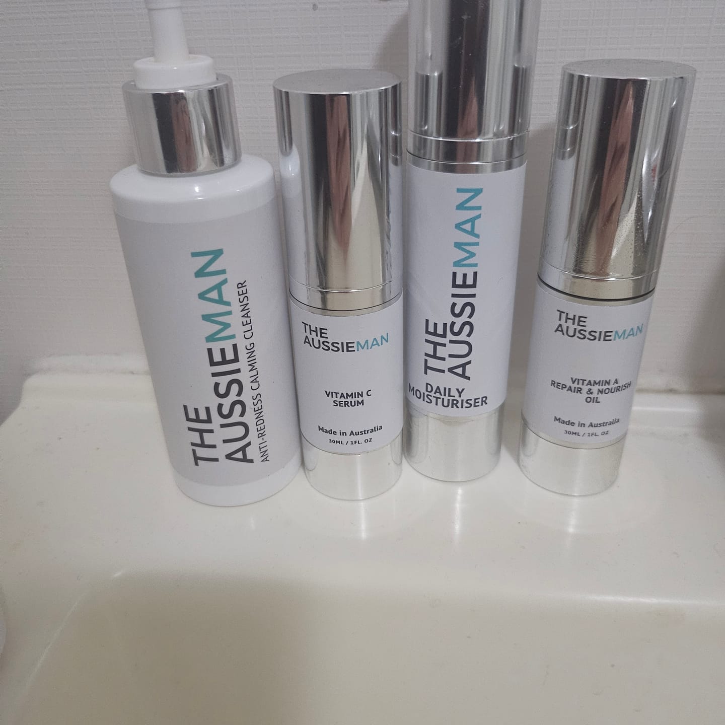 Customer photo review of ULTIMATE Anti-Redness Skincare Bundle