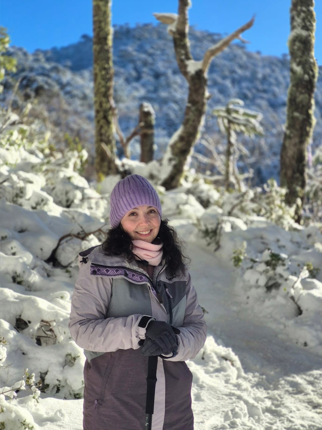 Customer photo review of Parka Impermeable Reversible Camaleon 2 Mujer