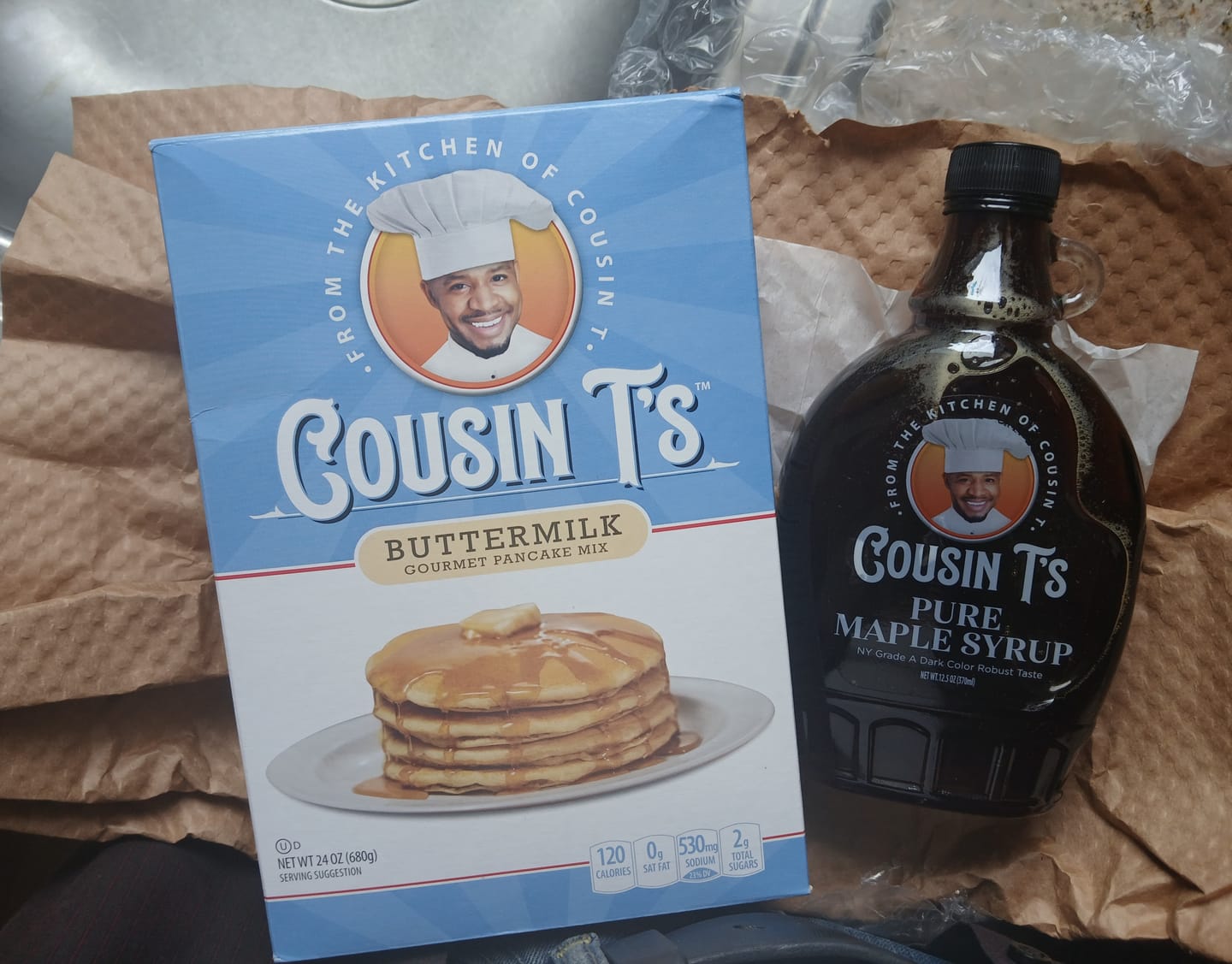 Customer photo review of Cousin T's Buttermilk Gourmet Pancake Mix