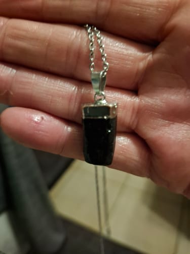 Customer photo review of Turmalin Halskette