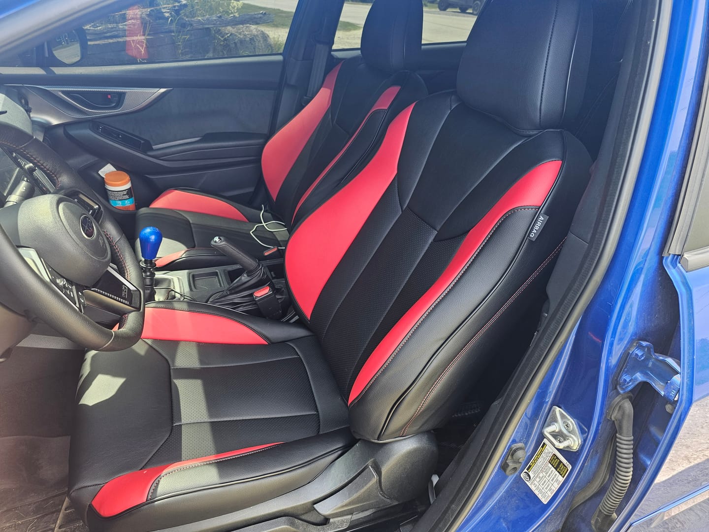 Customer photo review of 2022+ Subaru WRX Premium Custom Seat Covers