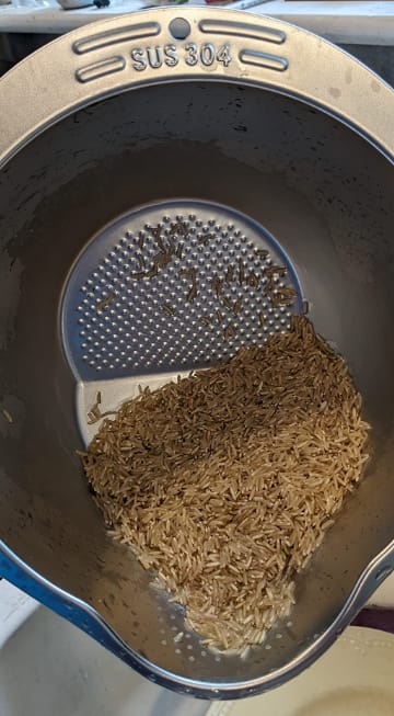 Customer photo review of Premium Stainless Steel Rice Strainer