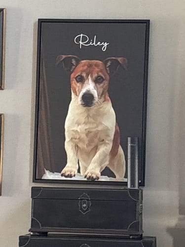 Customer photo review of Pet Art Canvas Wrap