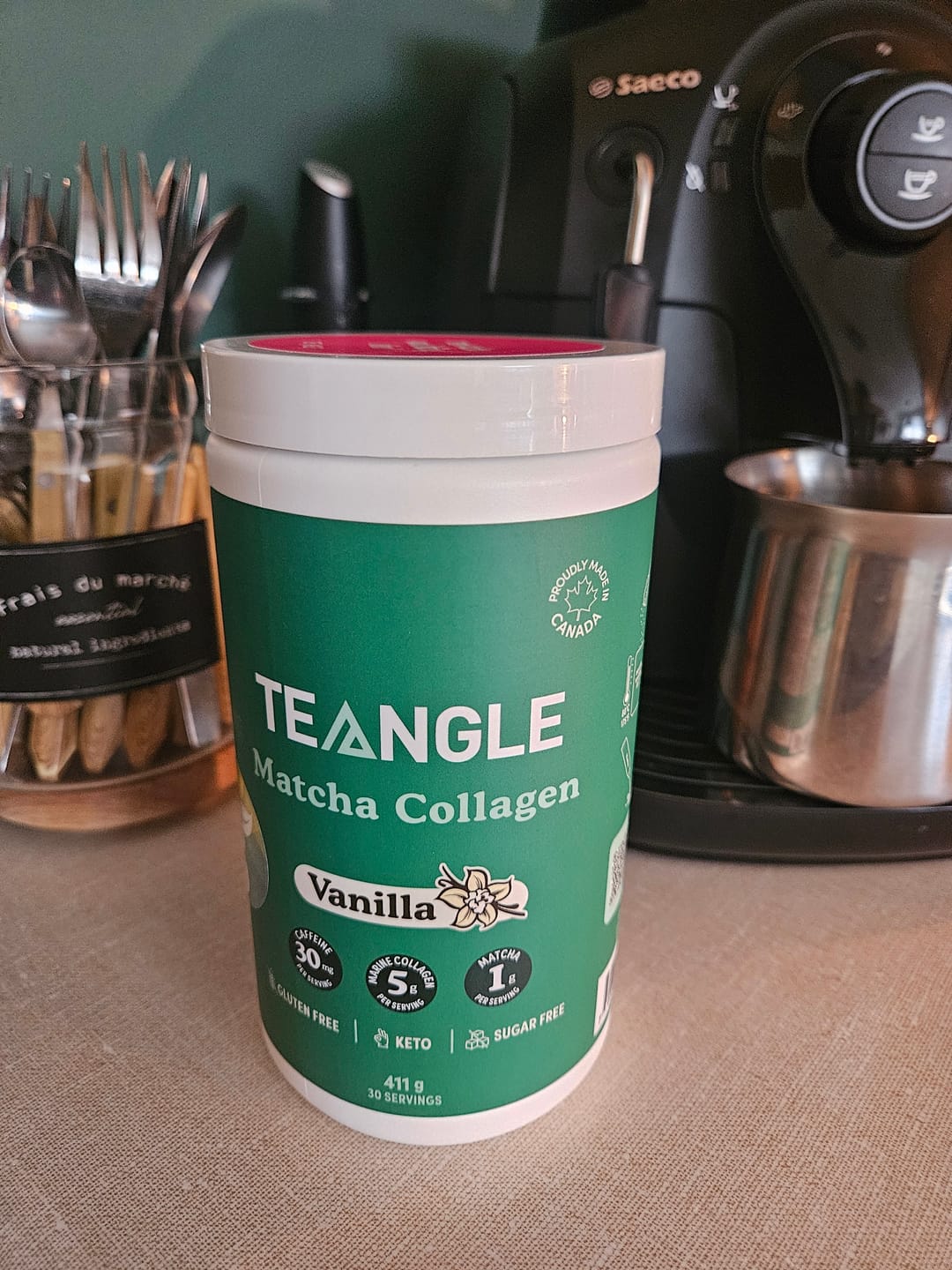 Customer photo review of Teangle - Matcha Collagène 333g - 411g