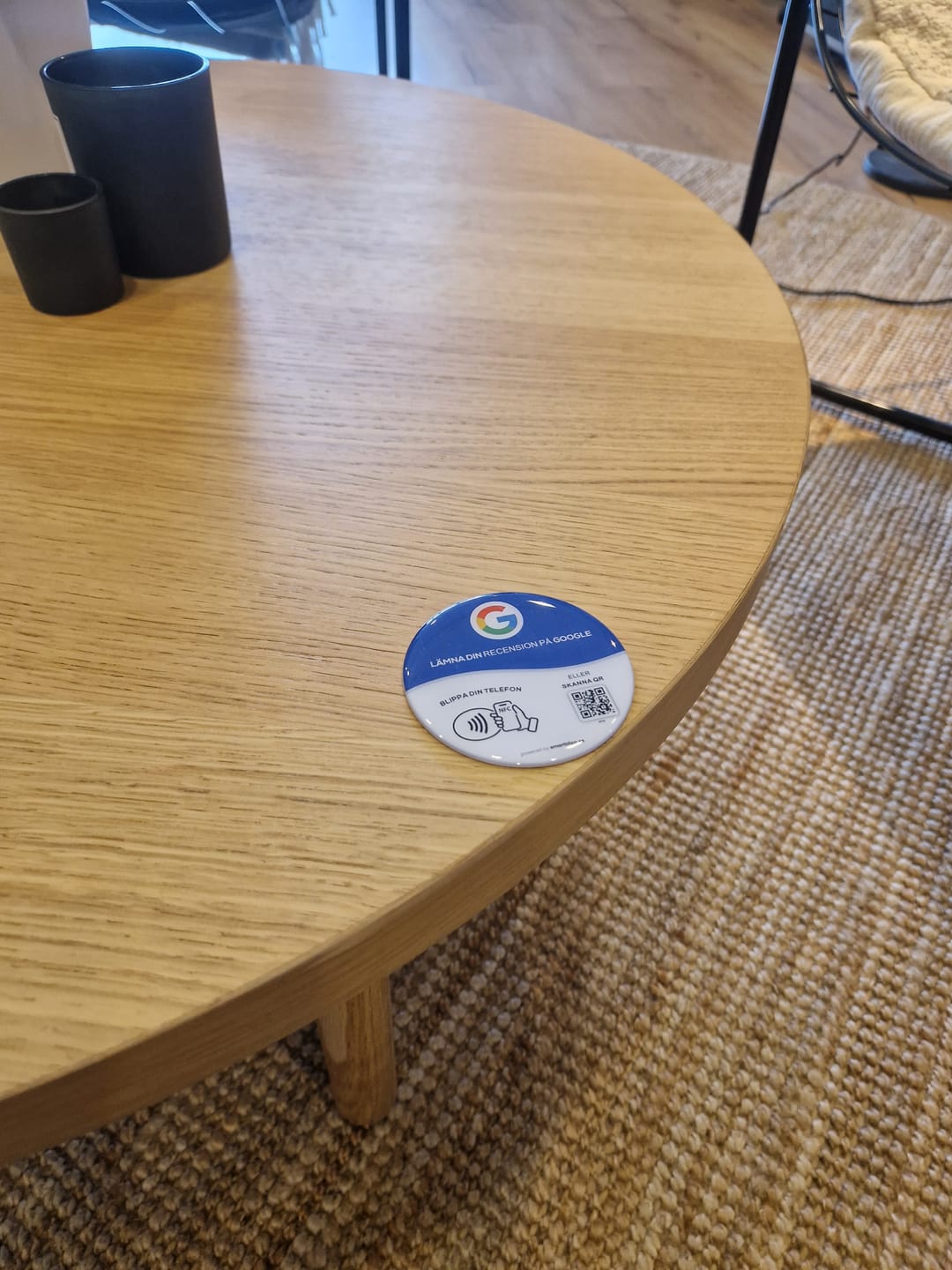 Customer photo review of Google Recensioner Klistermärke 5-Pack