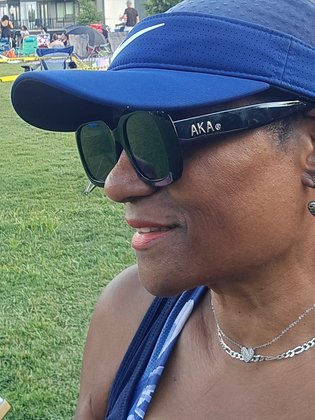 Customer photo review of AKA Classic Black Sunglasses
