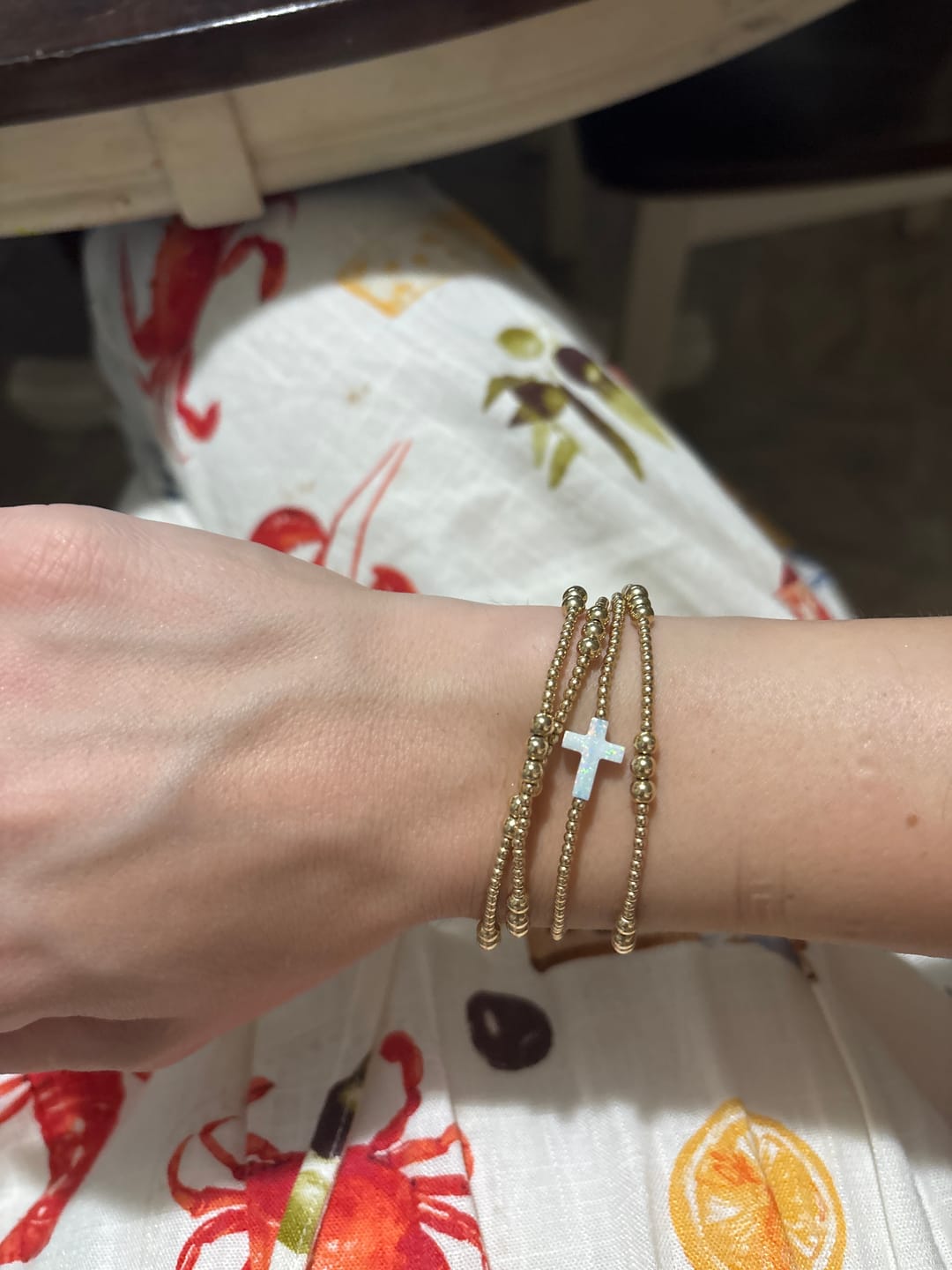 Customer photo review of Golden Trois Bracelet