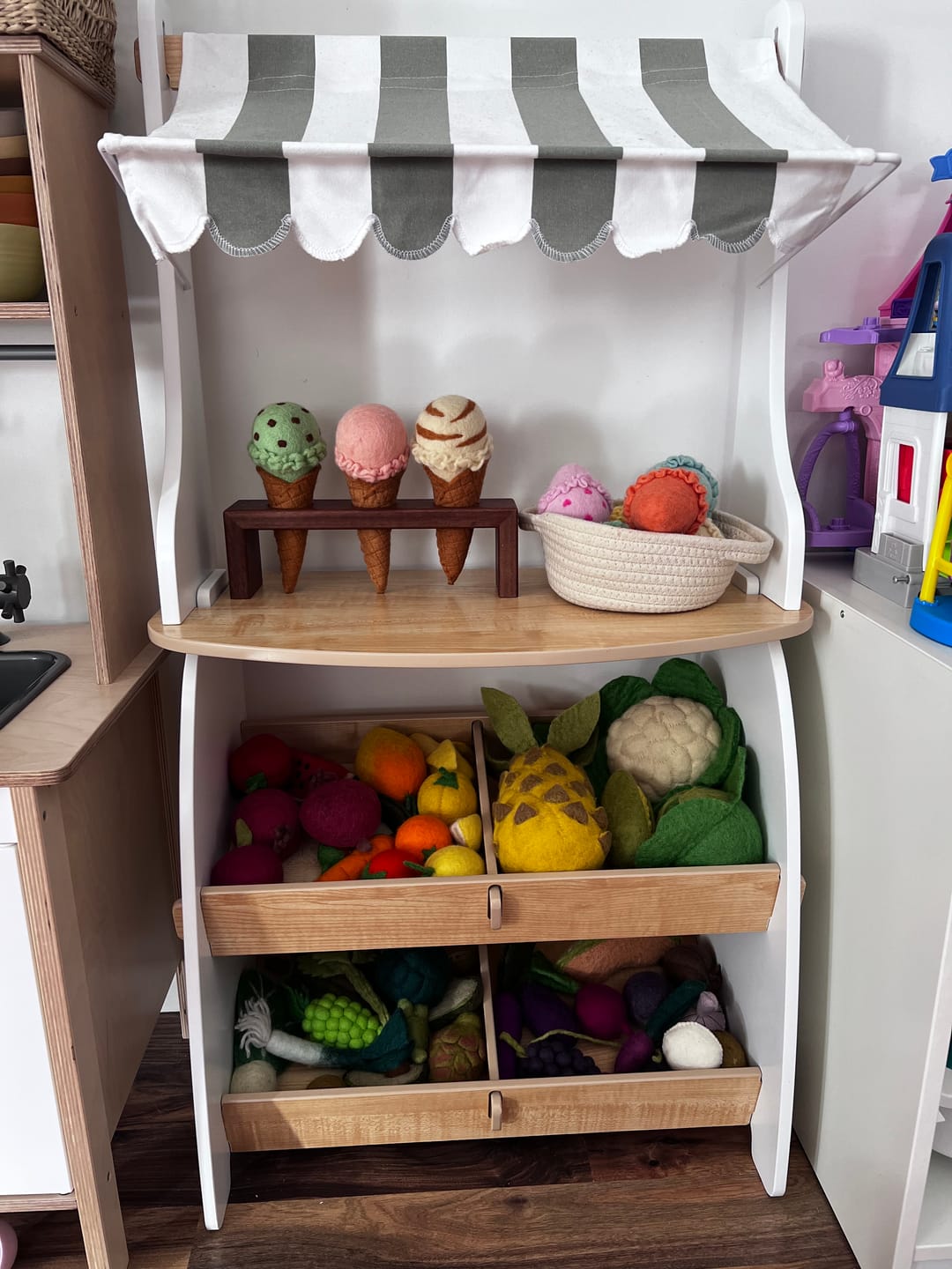 Customer photo review of Felt Ice Cream Waffle Cone
