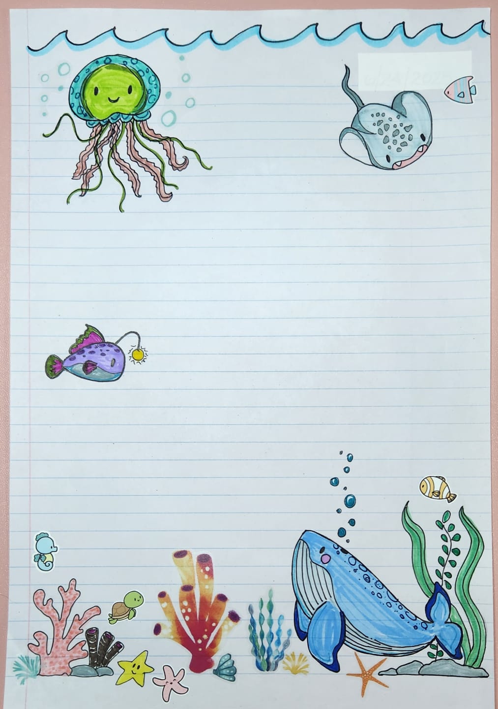 Customer photo review of Big Fish, Little Fish Sticker Sheet