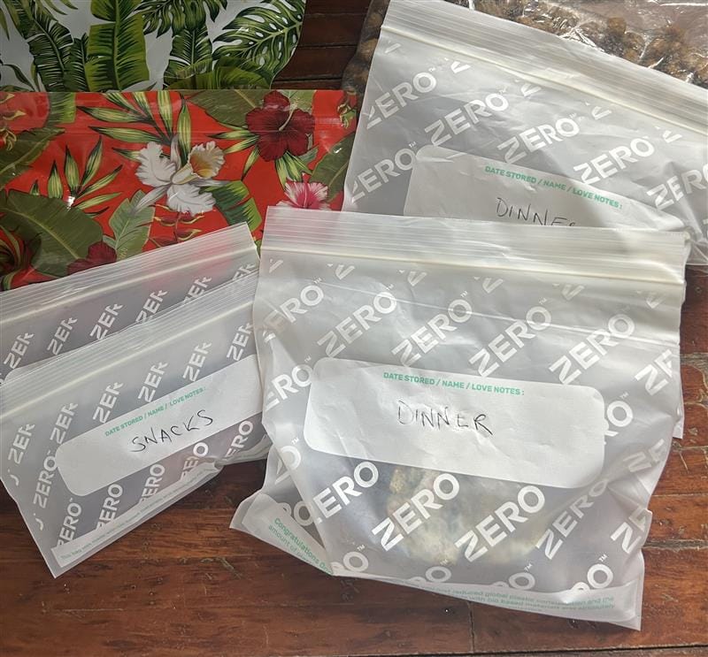 Customer photo review of Resealable Food Storage Bags