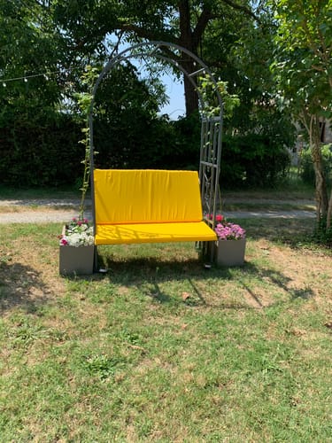 Customer photo review of Cuscino Dondolo 2 Posti Cook Sfoderabile con laccetti Imbottitura 5 cm Universale 110x55 cm