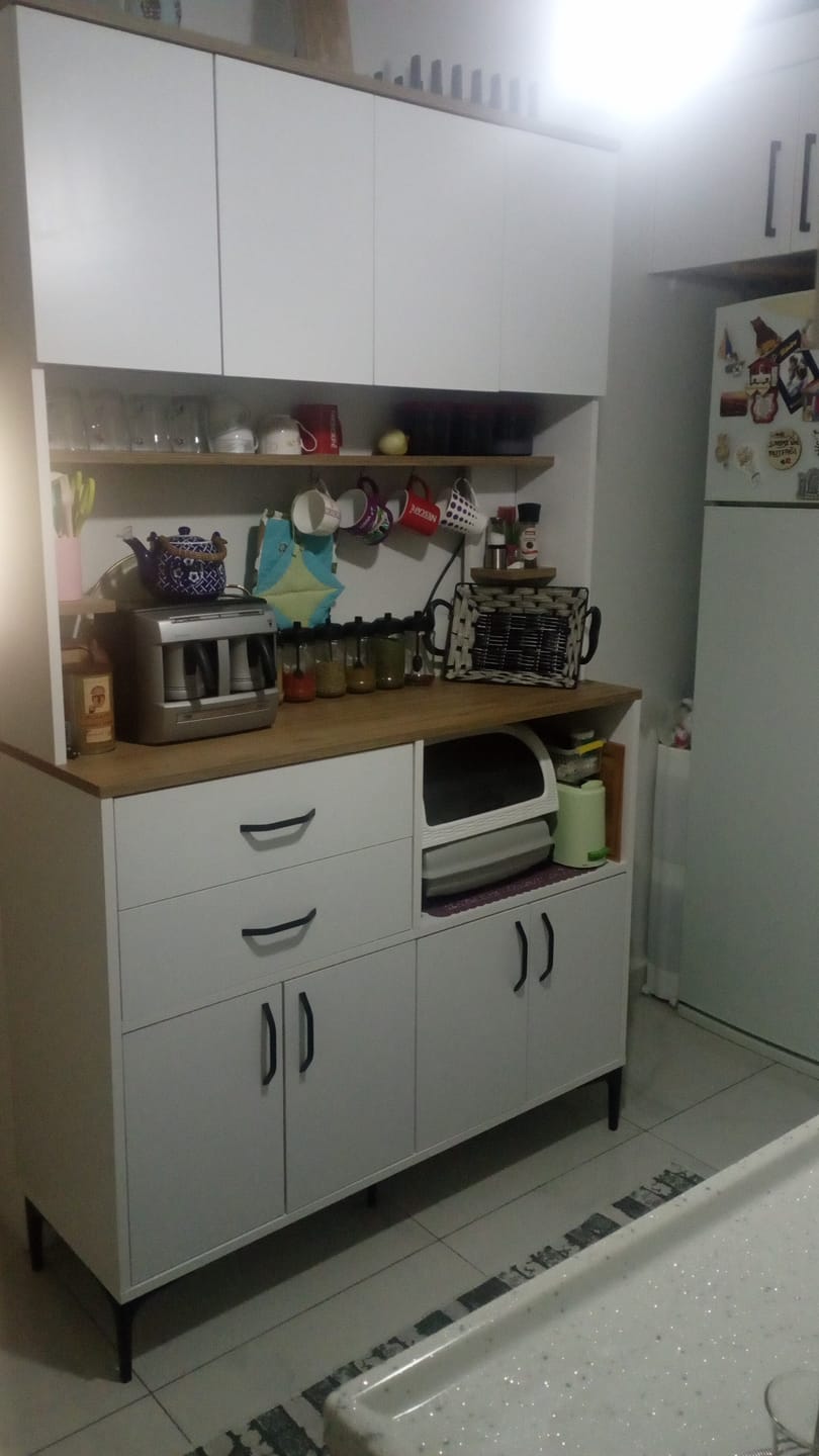Customer photo review of Rani JE179 Çok Amaçlı Dolap 8 Kapaklı 2 Çekmeceli Kiler Mutfak Dolabı Beyaz - Sepet Ceviz
