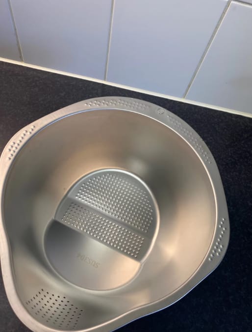 Customer photo review of Premium Stainless Steel Rice Strainer