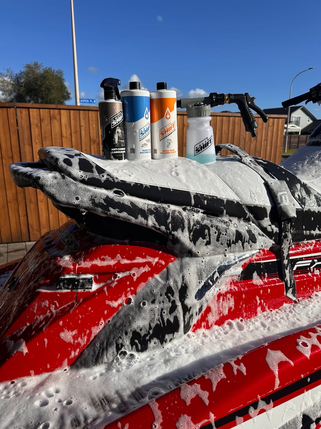 Customer photo review of SALT SHIFT BOAT & PWC WASH KIT