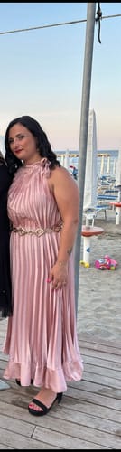 Customer photo review of Abito Plissettato Elegante - rosa