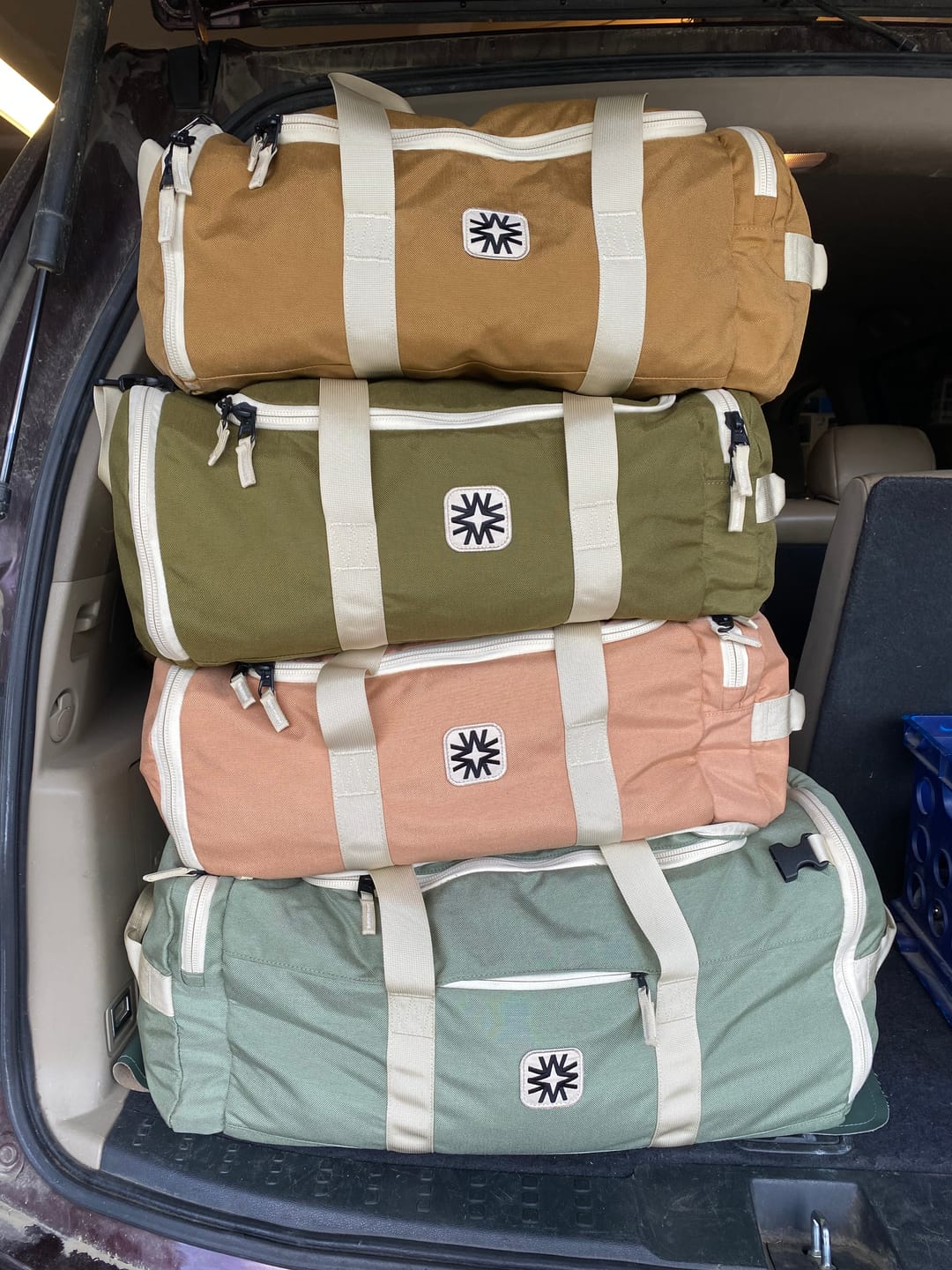 Customer photo review of States Duffel Bag Peach