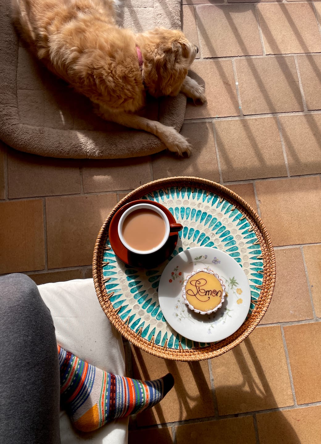 Customer photo review of Serene Rattan Table