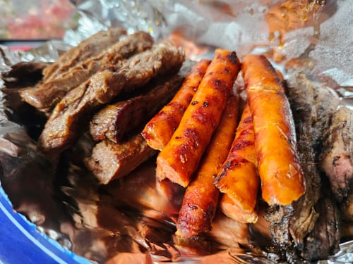 Reseña con foto de un cliente sobre Arrachera Marinada