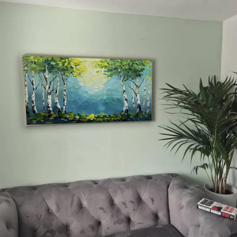 Customer photo review of Tree Textured Painting Canvas #TP006