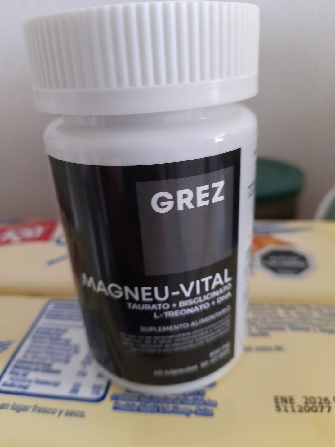Customer photo review of MAGNEU-VITAL 800mg - Magnesios quelados Taurato / Bisglicinato / L-treonato