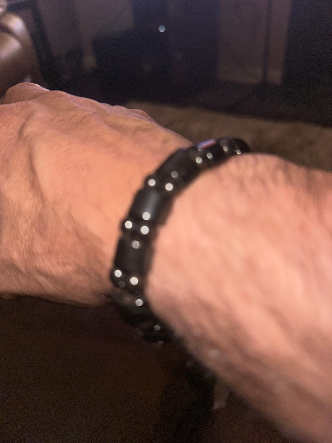 Customer photo review of Hematite Energy Bracelet