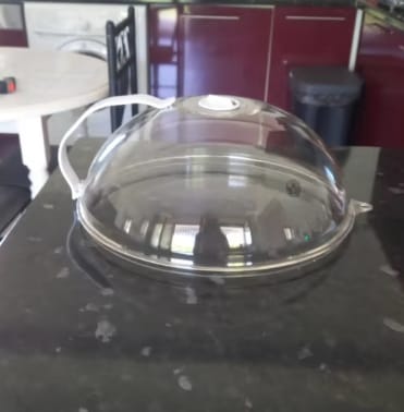 Customer photo review of Clear Guard Microwave Cover