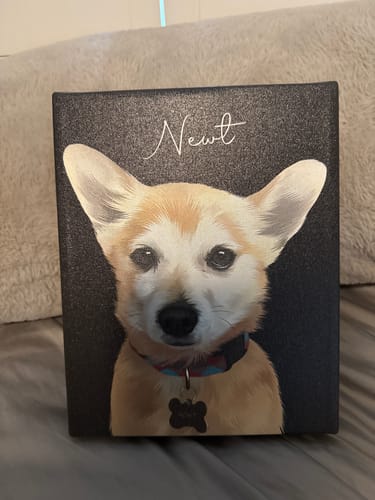 Customer photo review of Pet Art Canvas Wrap