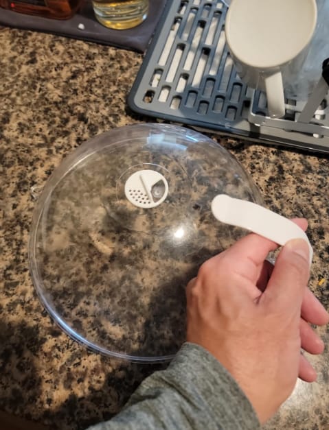 Customer photo review of Clear Guard Microwave Cover