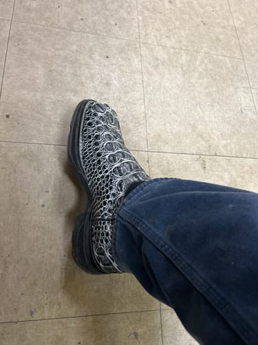 Customer photo review of Eclipse Caiman Neck Leather Boots With 3D Lightweight BLACK EDITION Sole - Composite Toe