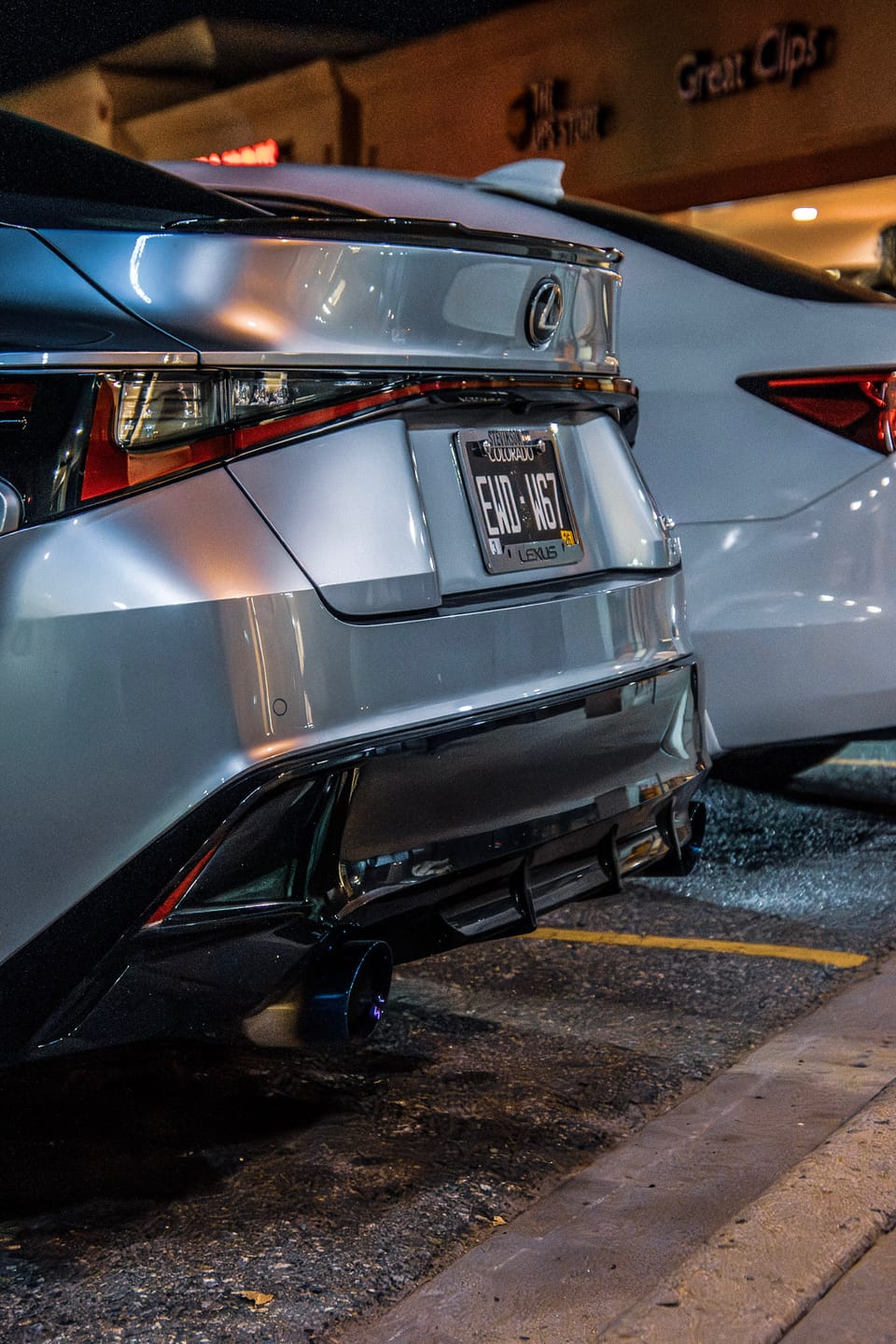 Customer photo review of 2021-Up Lexus IS300 IS350 Muffler Delete Axle Back Quad Tips Exhaust