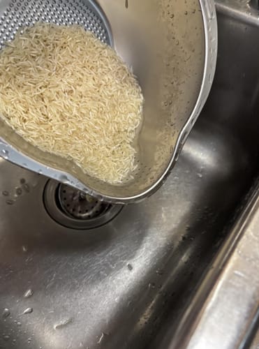 Customer photo review of Premium Stainless Steel Rice Strainer