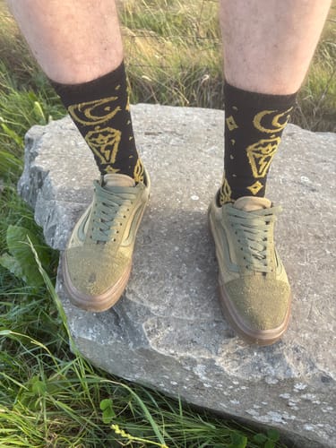 Customer photo review of Lucky Dip | Compression Shred Socks