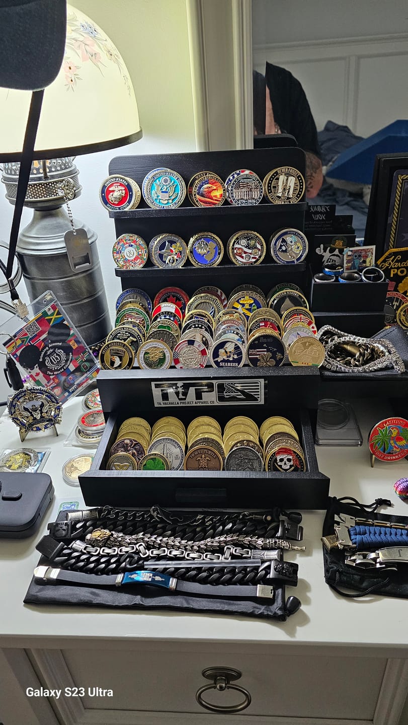 Customer photo review of Air Force - Thank You For Your Service Coin
