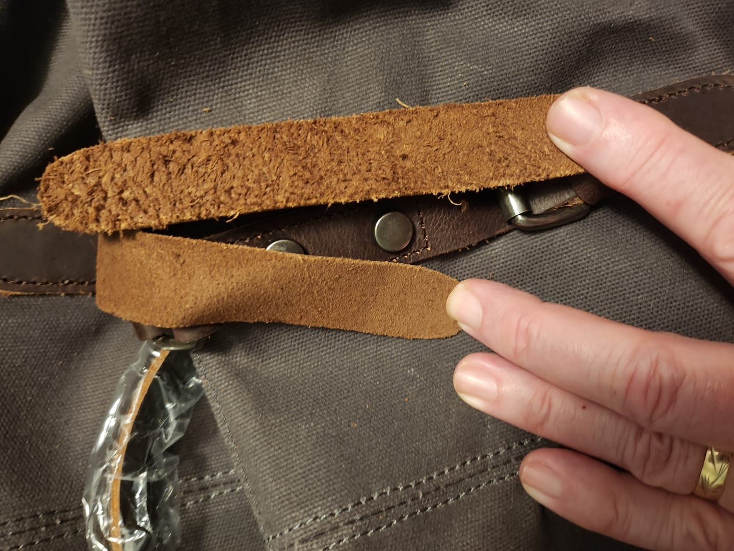 Customer photo review of Brooklyn Canvas Overnight Carry-On Duffel Bag
