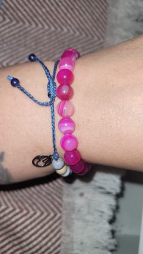 Customer photo review of »Emotionale Heilung« Armband aus echten Achat-Steinen