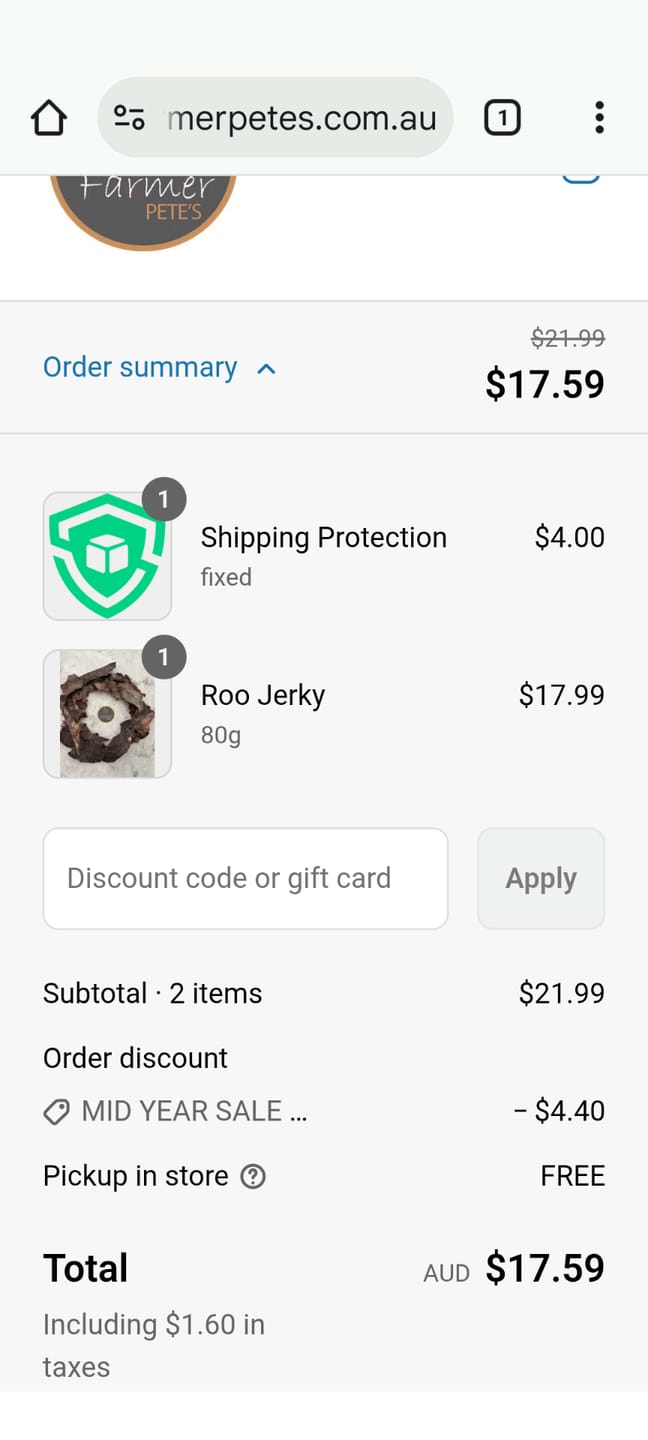 Customer photo review of Roo Jerky
