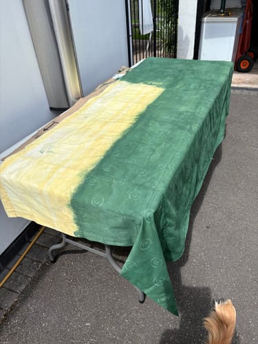 Customer photo review of Fabric Paint -- Dark Green