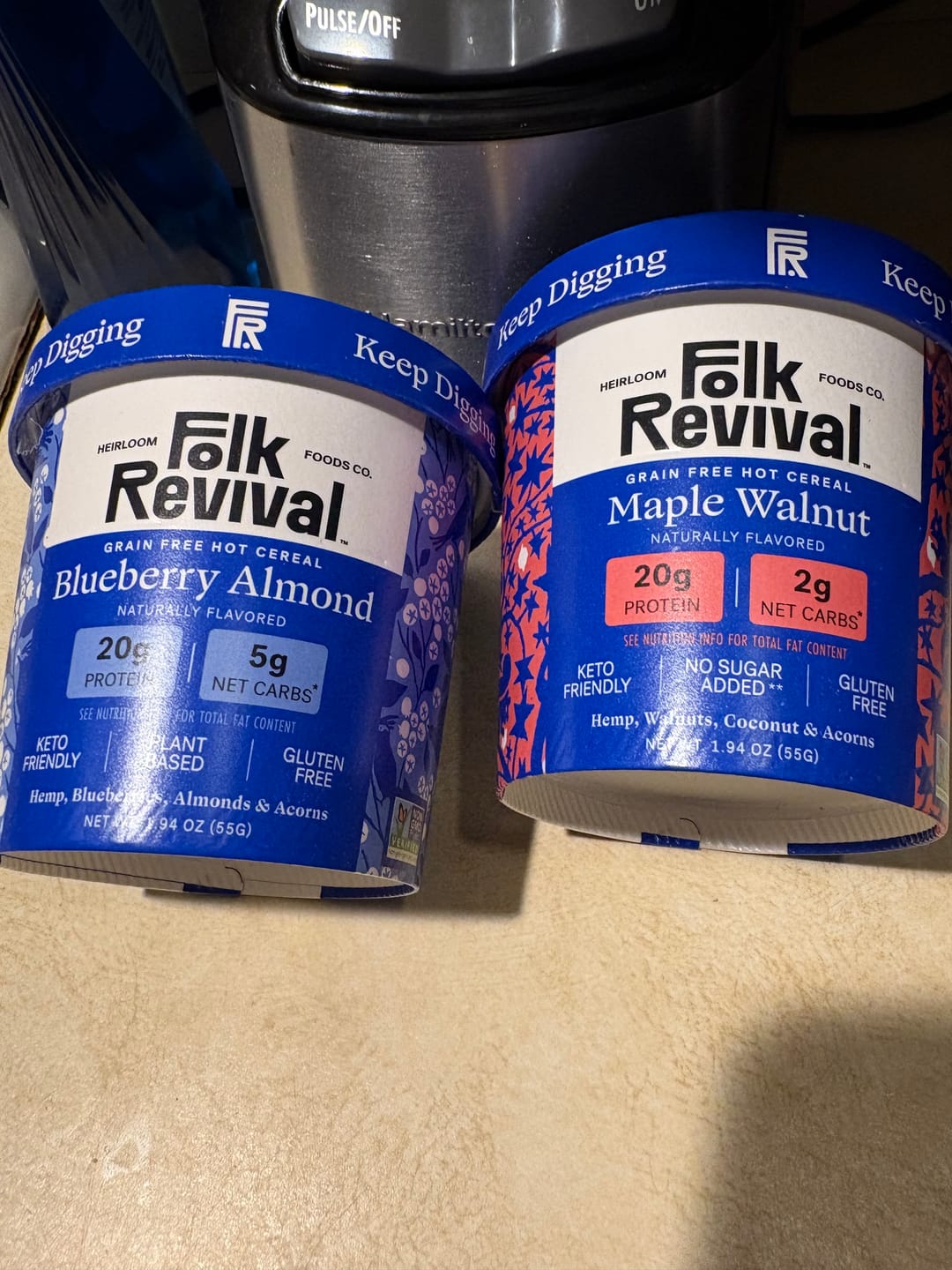 Customer photo review of Variety Pack - Keto Instant 'Oatmeal'
