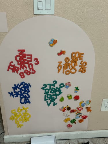 Customer photo review of Wooden magnetic garden (set of 24)