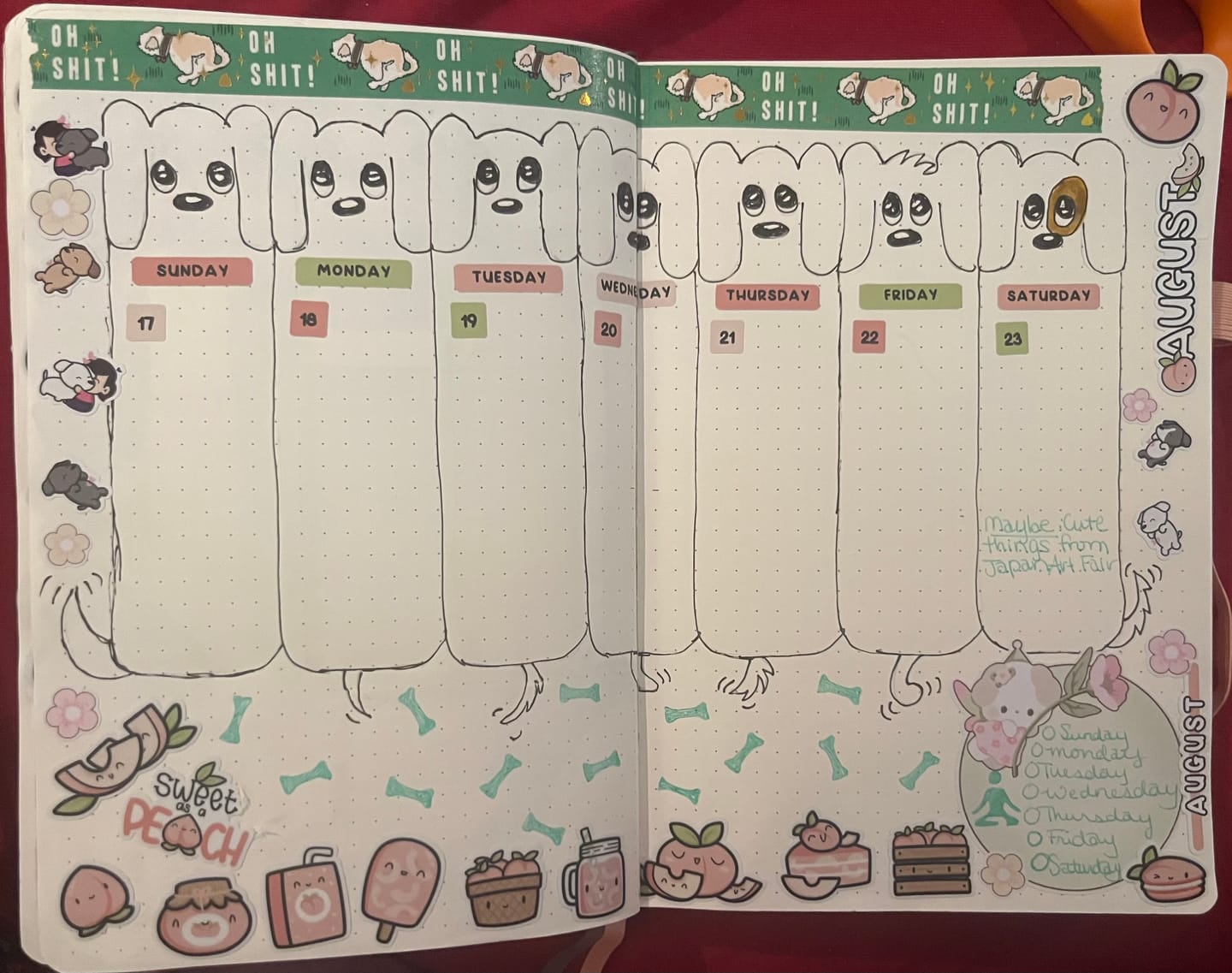 Customer photo review of Reading 2 Planner Stickers