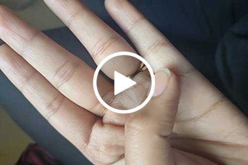 Customer video review of Criss Cross Ring