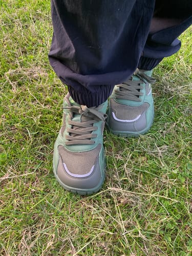 Customer photo review of Vale - Wide Toe Sneakers